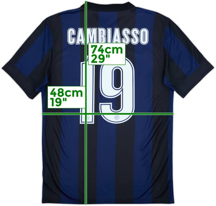 2013-14 Inter Milan Home Shirt Cambiasso #19 - 10/10 - (S)