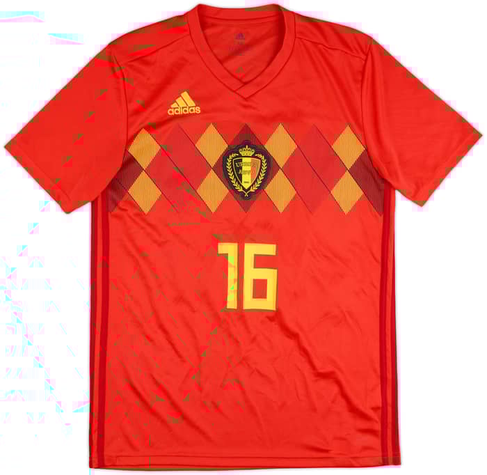 2018-19 Belgium Home Shirt #16 - 9/10 - (M)