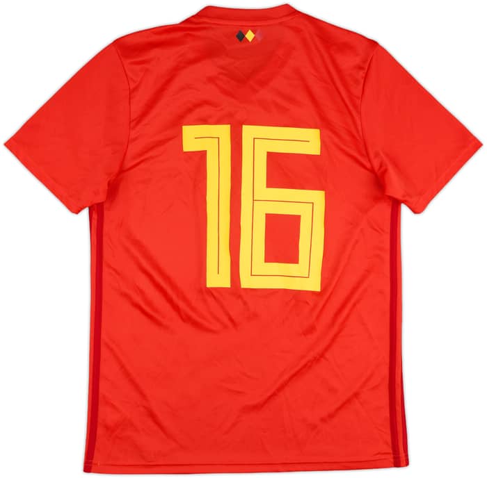 2018-19 Belgium Home Shirt #16 - 9/10 - (M)