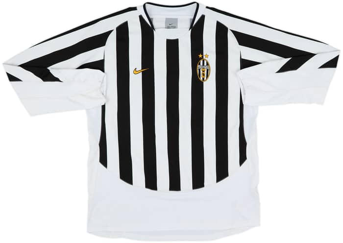 2003-04 Juventus Player Issue Home L/S Shirt Del Piero #10 - 8/10 - (L)