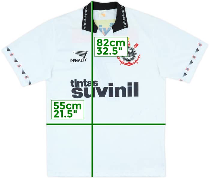 1995 Corinthians Away Shirt #7 - 7/10 - (L)