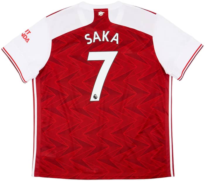 2020-21 Arsenal Home Shirt Saka #7 - 10/10 - (XXL)