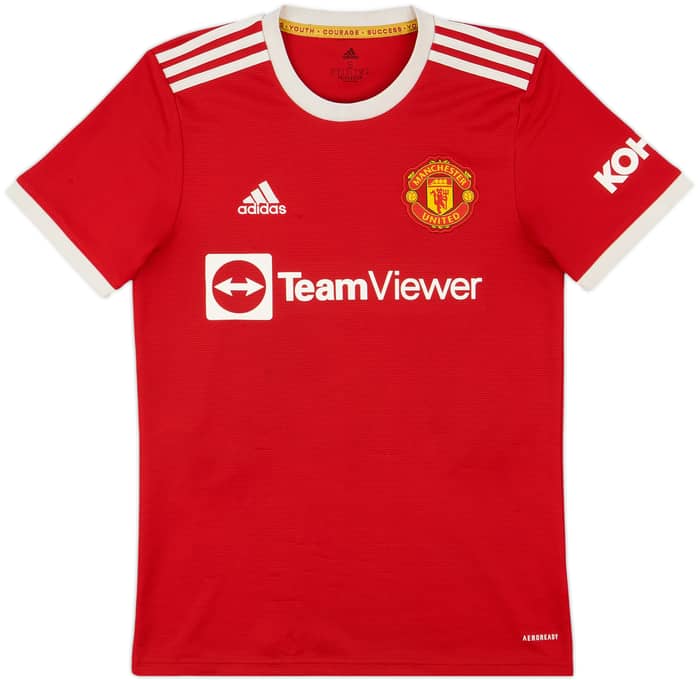2021-22 Manchester United Home Shirt B.Fernandes #18 - 7/10 - (S)