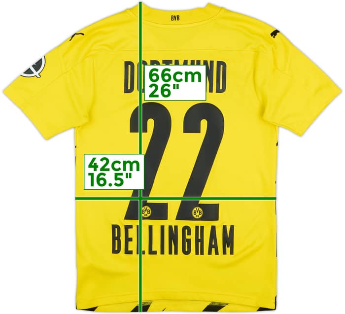 2020-21 Borussia Dortmund Home Shirt Bellingham #22 - 10/10 - (XS)