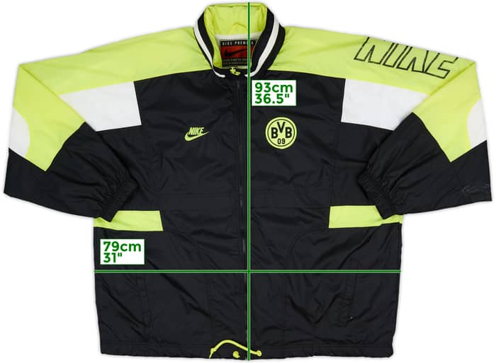 1995-96 Borussia Dortmund Nike Hooded Rain Jacket - 4/10 - (XXL)