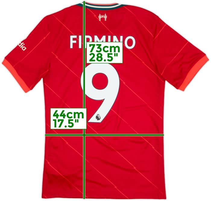 2021-22 Liverpool Home Shirt Firmino #9 - 8/10 - (S)
