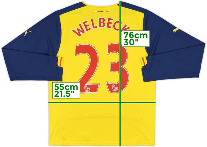 2014-15 Arsenal Away L/S Shirt Welbeck #23 - 5/10 - (L)
