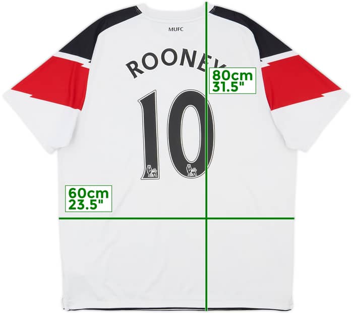 2010-12 Manchester United Away Shirt Rooney #10 - 6/10 - (XL)