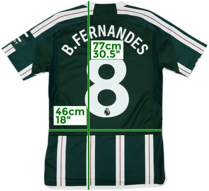 2023-24 Manchester United Away Shirt B. Fernandes #8 - 10/10 - (S)