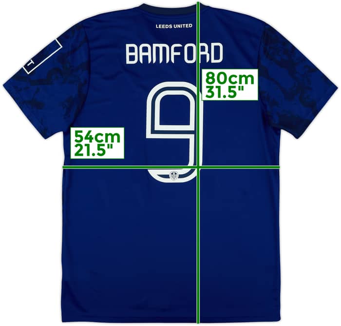 2021-22 Leeds United Away Shirt Bamford #9 - 10/10 - (L)