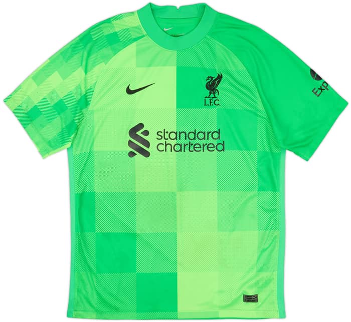 2021-22 Liverpool GK S/S Shirt A.Becker #1 - 7/10 - (L)