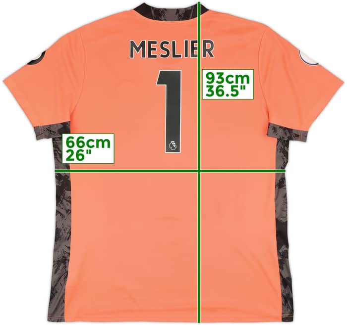 2020-21 Leeds United GK S/S Shirt Meslier #1 - 7/10 - (XXL)