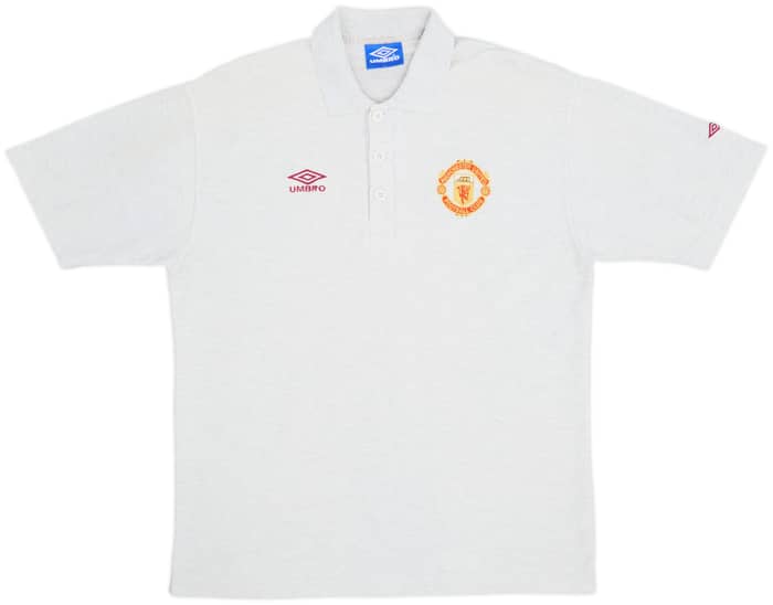 1996-97 Manchester United Umbro Polo Shirt - 8/10 - (L)