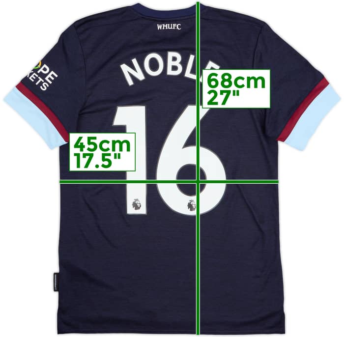 2021-22 West Ham Third Shirt Noble #16 - 10/10 - (S)