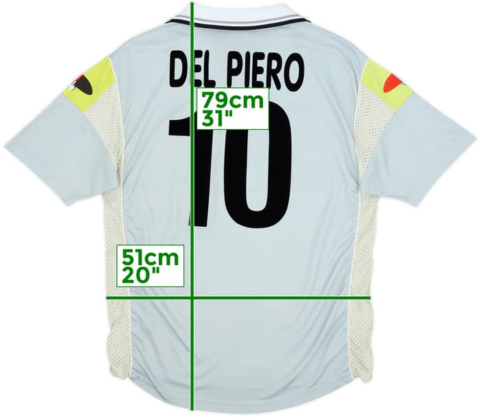 2000-01 Juventus Ciaoweb Third Shirt Del Piero #10 - 7/10 - (L)