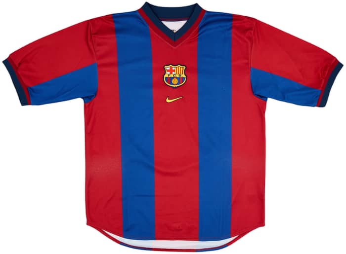 1998-00 Barcelona Player Issue Home Shirt Guardiola #4 - 7/10 - (M)