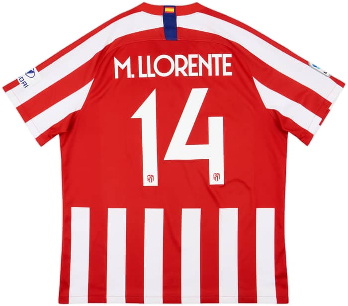 2019-20 Atletico Madrid Home Shirt M.Llorente #14 - 7/10 - (XL)