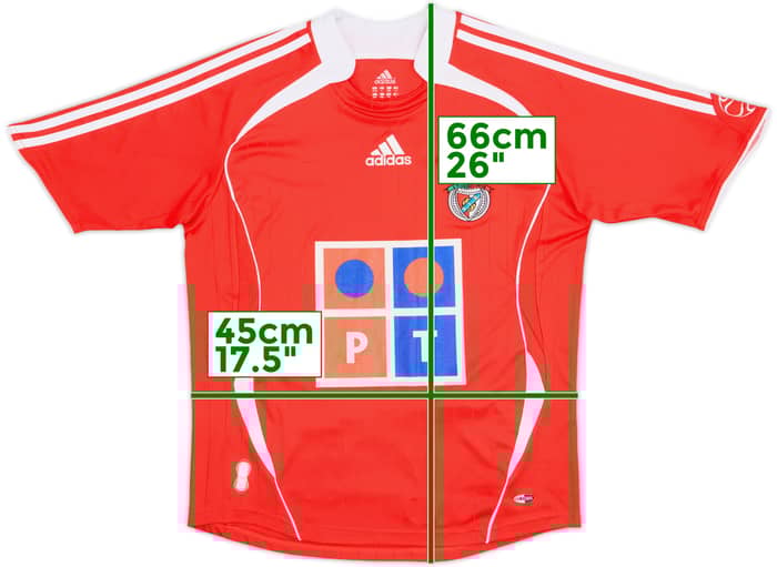 2006-07 Benfica Home Shirt - 7/10 - (L.Boys)