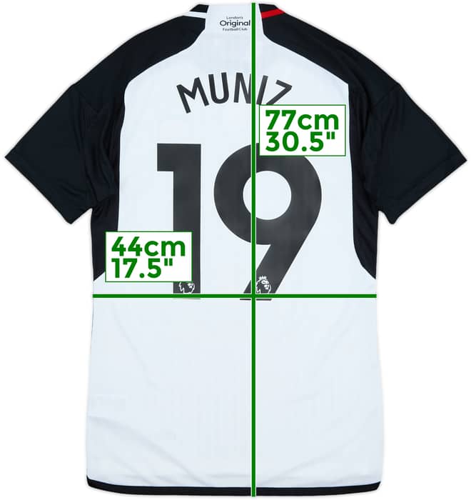 2023-24 Fulham Home Shirt Muniz #19 (S)