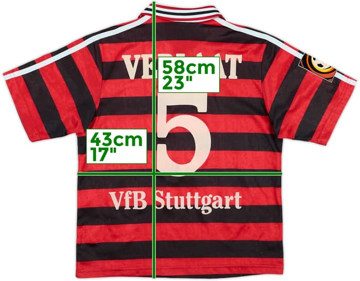 1998-99 Stuttgart Away Shirt Verlaat #5 - 8/10 - (L.Boys)