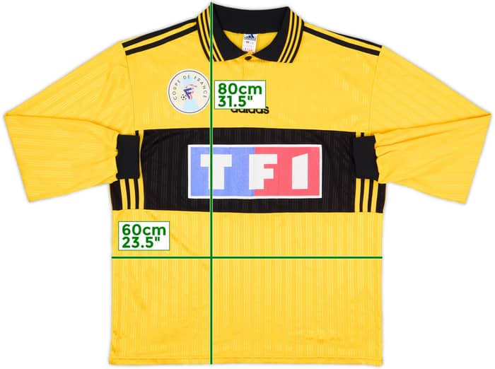 1996-97 Angers Cup Away L/S Shirt #13 - 8/10 - (XL)