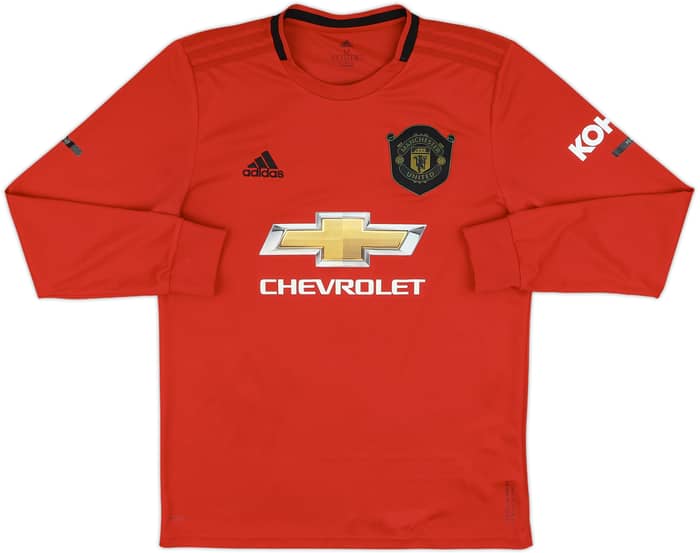 2019-20 Manchester United Home L/S Shirt B.Fernandes #18 - 6/10 - (M)
