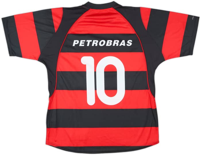 2002-04 Flamengo Home Shirt #10 - 8/10 - (M)
