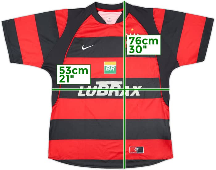 2002-04 Flamengo Home Shirt #10 - 8/10 - (M)