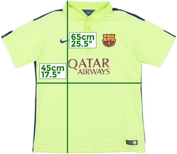 2014-15 Barcelona Third Shirt - 6/10 - (XL.Boys)