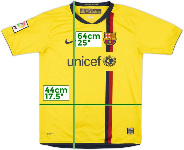 2008-10 Barcelona Away Shirt - 5/10 - (L.Boys)