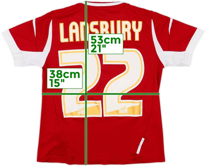 2013-14 Nottingham Forest Home Shirt Lansbury #22 - 7/10 - (M.Boys)