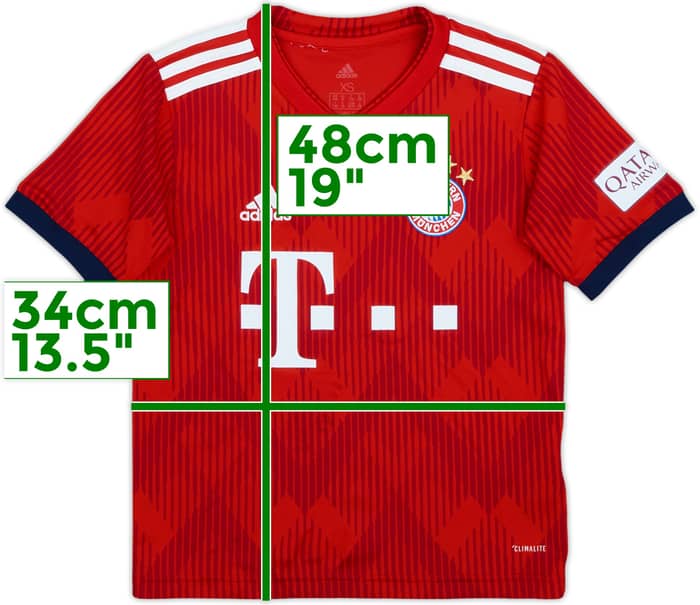 2018-19 Bayern Munich Home Shirt - 8/10 - (7-8 Years)