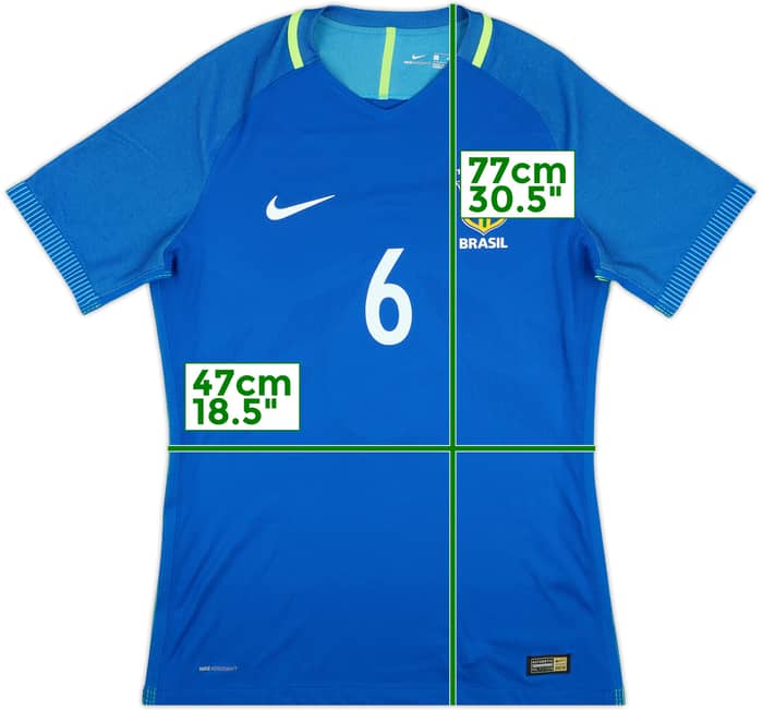 2016-17 Brazil Match Issue Away Shirt #6
