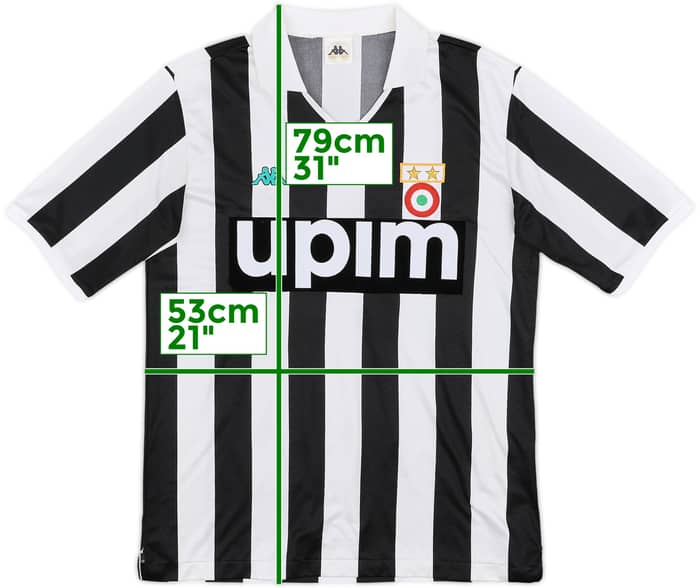 1990-91 Juventus Home Shirt #2 - 8/10 - (M)
