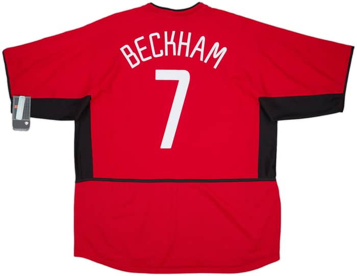 2002-04 Manchester United Home Shirt Beckham #7 (XXL)