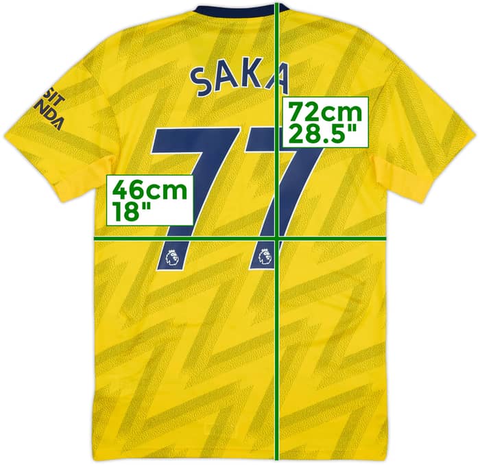 2019-20 Arsenal Away Shirt Saka #77 - 10/10 - (S)
