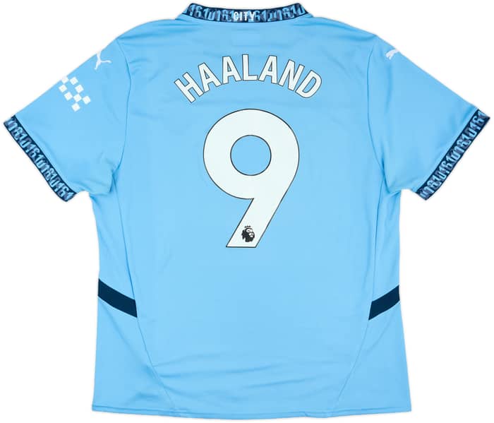 2024-25 Manchester City Home Shirt Haaland #9 - 8/10 - (XL)