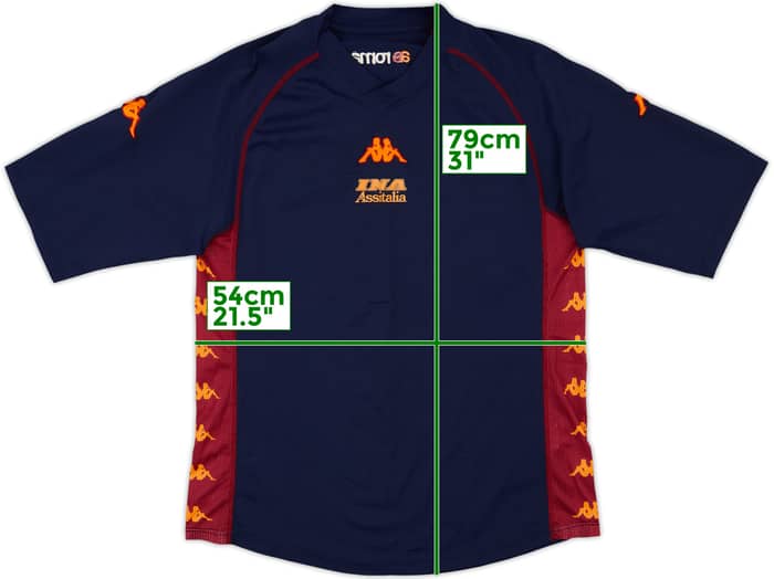 2001-02 Roma Kappa Training Shirt - 5/10 - (XXL)