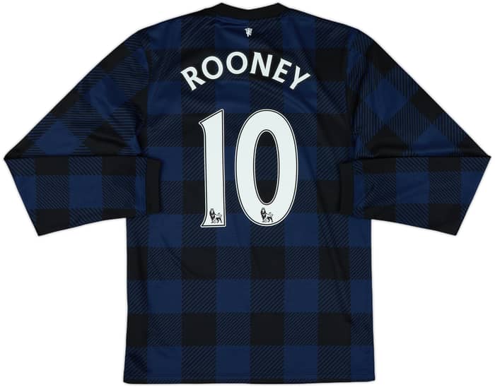 2013-14 Manchester United Away L/S Shirt Rooney #10 - 10/10 - (S)