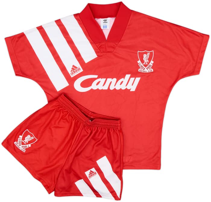 1991-92 Liverpool Home Full Kit - 9/10 - (L.Boys)