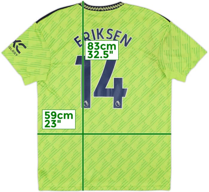 2022-23 Manchester United Third Shirt Eriksen #14 - 10/10 - (XL)
