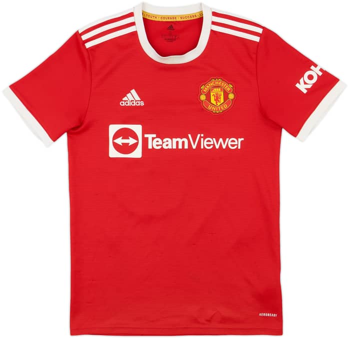 2021-22 Manchester United Home Shirt B.Fernandes #18 - 6/10 - (S)