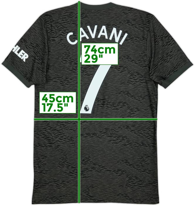2020-21 Manchester United Away Shirt Cavani #7 - 10/10 - (S)