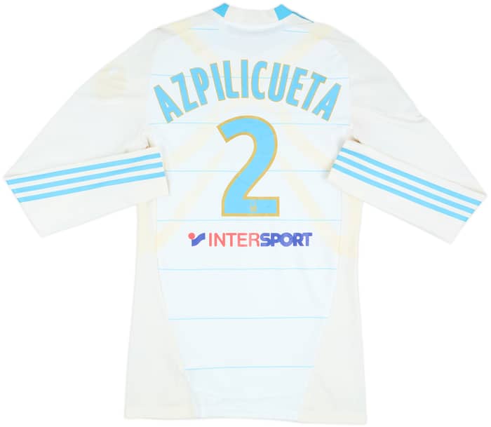 2010-11 Olympique Marseille Player Issue TechFit Home L/S Shirt Azpilicueta #2 - 5/10 - (L)