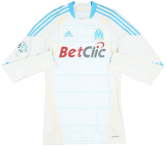 2010-11 Olympique Marseille Player Issue TechFit Home L/S Shirt Azpilicueta #2 - 5/10 - (L)