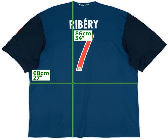 2013-14 Bayern Munich Third Shirt Ribery #7 - 7/10 - (XXL)