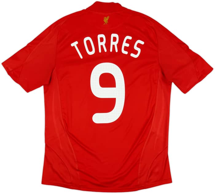 2008-10 Liverpool Home Shirt Torres #9 - 7/10 - (M)