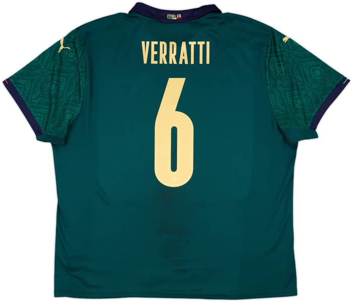 2019-20 Italy Third Shirt Verratti #6 - 9/10 - (XXL)