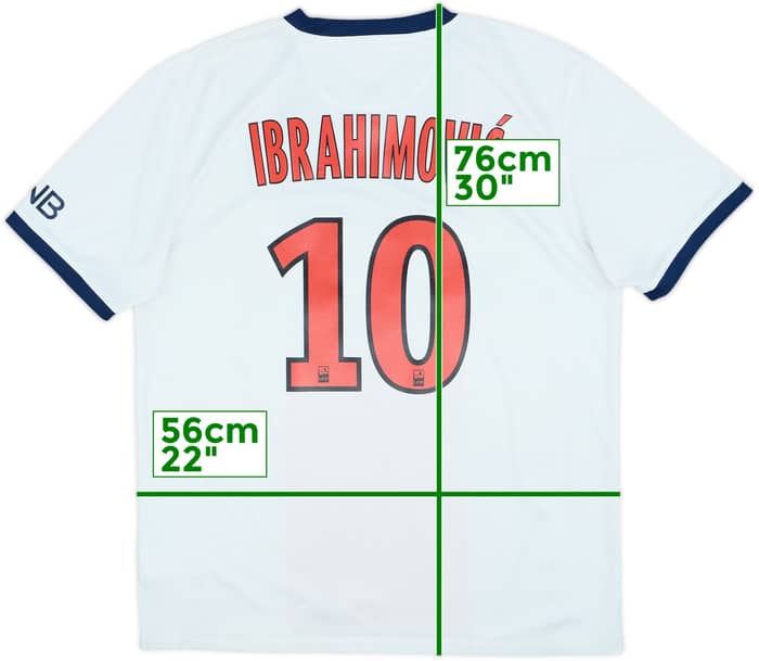 2013-14 Paris Saint-Germain Away Shirt Ibrahimovic #10 - 8/10 - (L)
