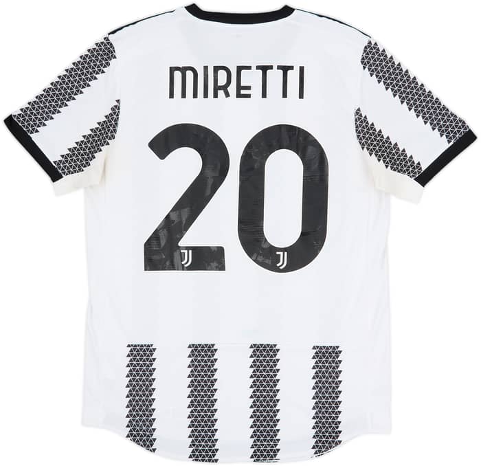 2022-23 Juventus Authentic Home Shirt Miretti #20 - 4/10 - (M)